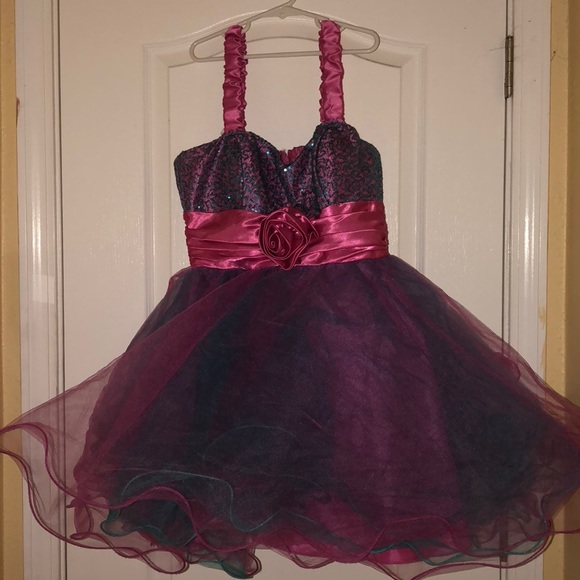 Pink & blue dress - Picture 1 of 4